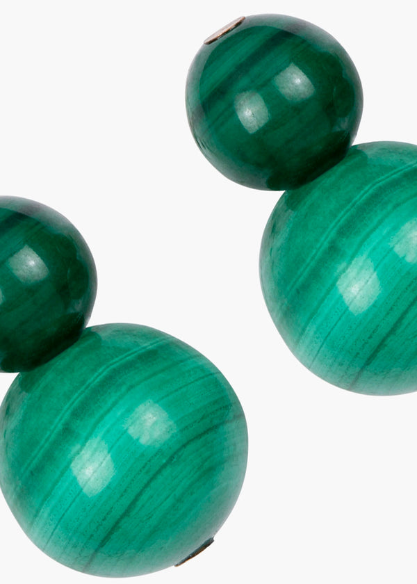 Jennifer Behr Cara Earrings Malachite