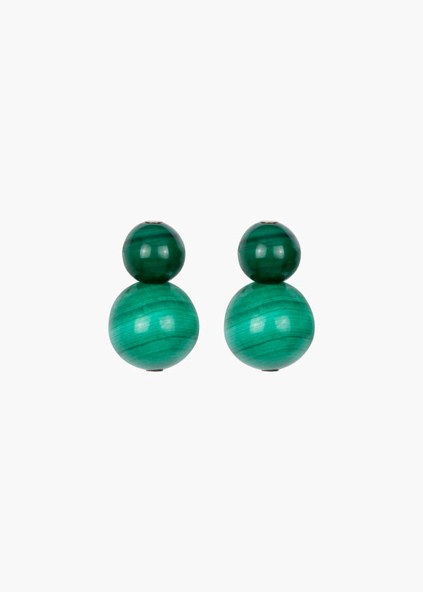 jennifer behr Cara Earrings Malachite