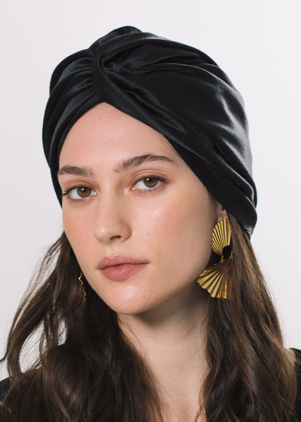 Jennifer Behr Caracas Turban Black
