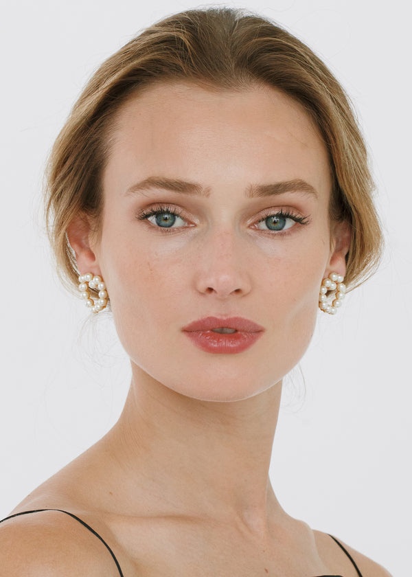 Jennifer Behr Carly Earrings Pearl