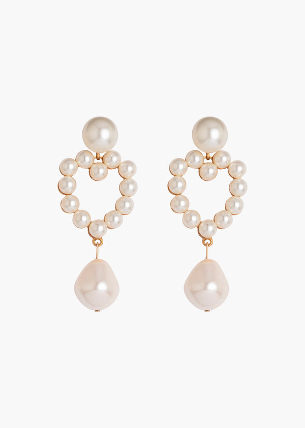 jennifer behr Casey Earrings Pearl
