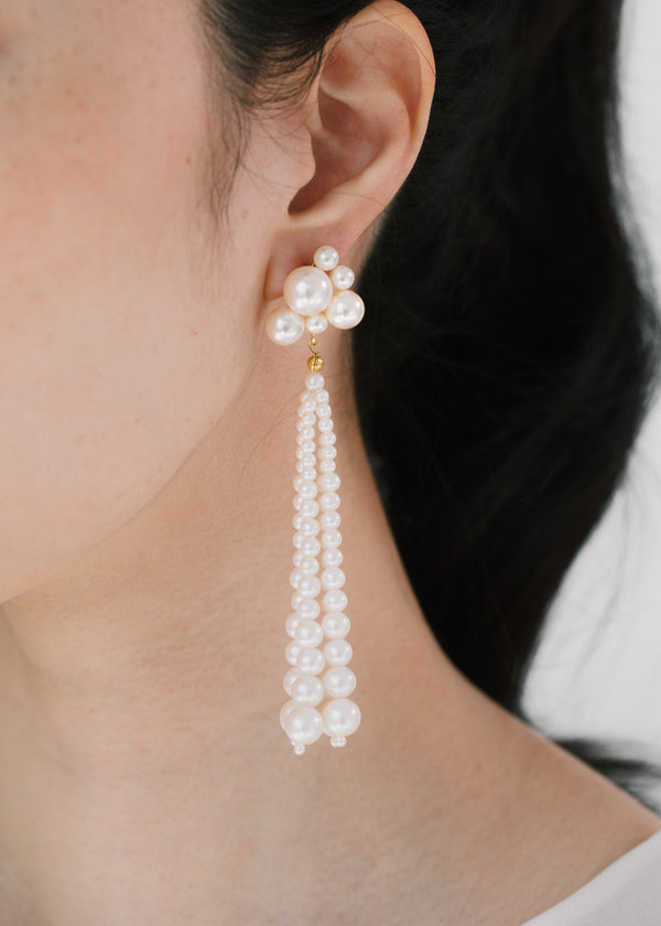 Jennifer Behr Charlena Earrings Pearl
