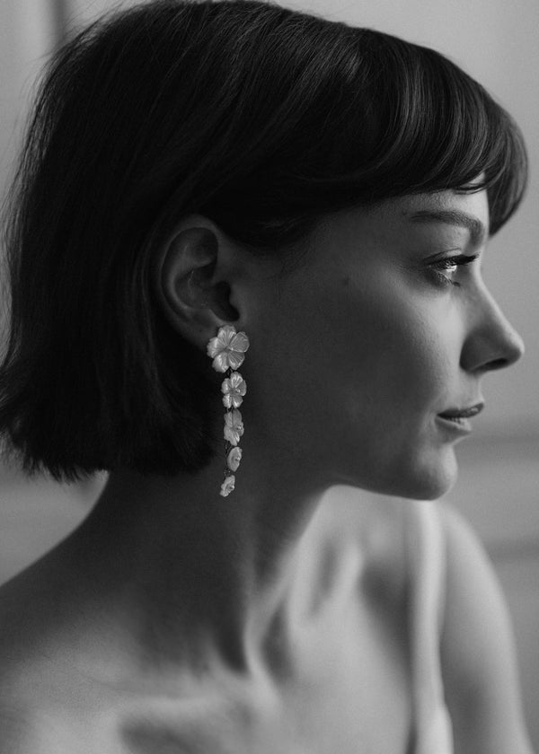 Jennifer Behr Chelsey Earrings Mother Of Pearl