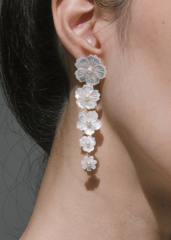 Jennifer Behr Chelsey Earrings Mother Of Pearl