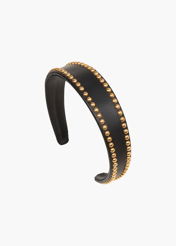 jennifer behr Chereen Headband Black Gold