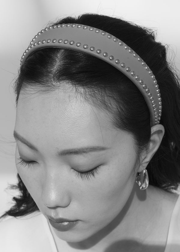 Jennifer Behr Chereen Headband Cream Gold