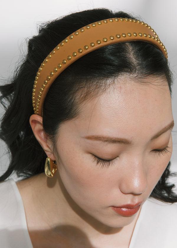 Jennifer Behr Chereen Headband Saddle Gold