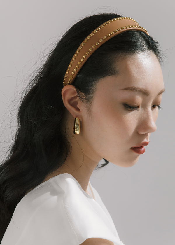 Jennifer Behr Chereen Headband Saddle Gold