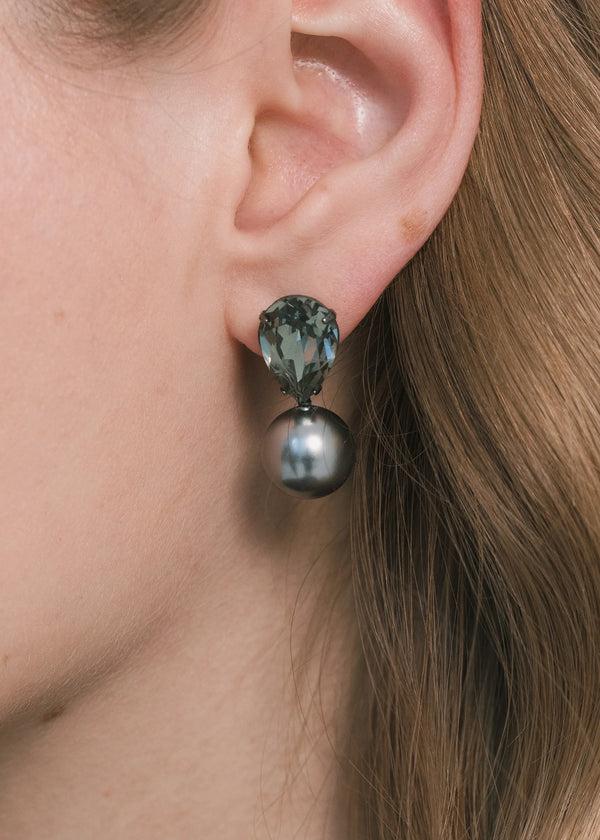 Jennifer Behr Cimone Earrings Black Diamond