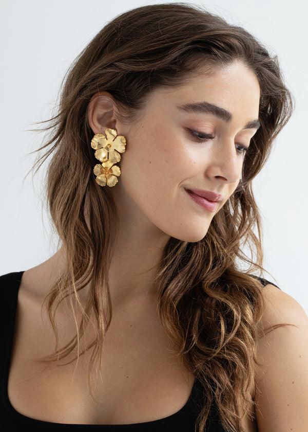 Jennifer Behr Collette Earrings Gold