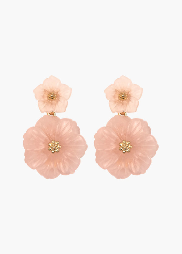 jennifer behr Corinne Earrings Rose Quartz