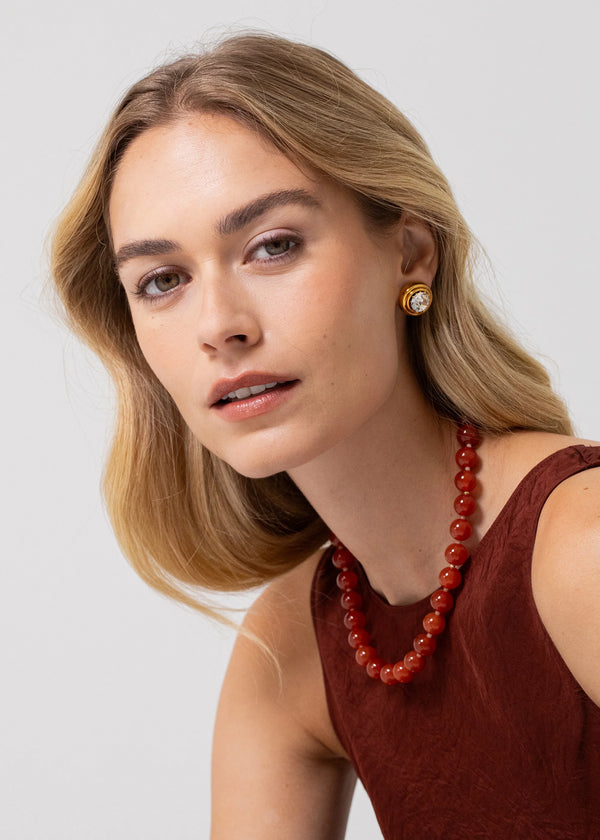 Jennifer Behr Corisande Necklace Carnelian