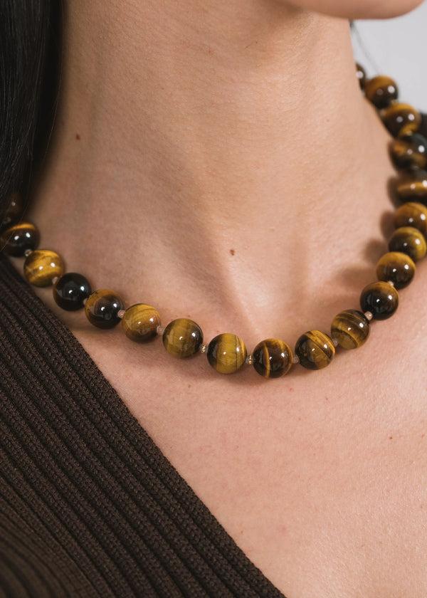 Jennifer Behr Corisande Necklace Tigers Eye