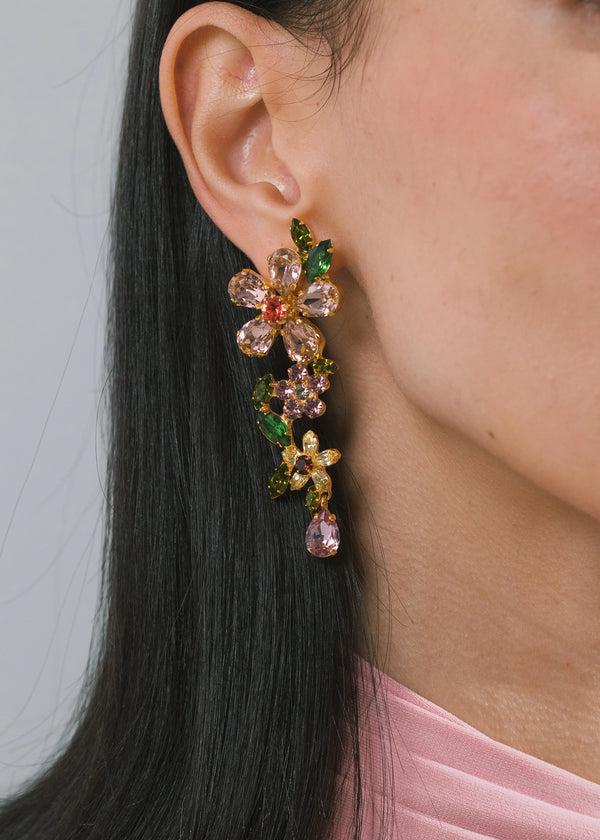 Jennifer Behr Cosetta Earrings Rose Multi