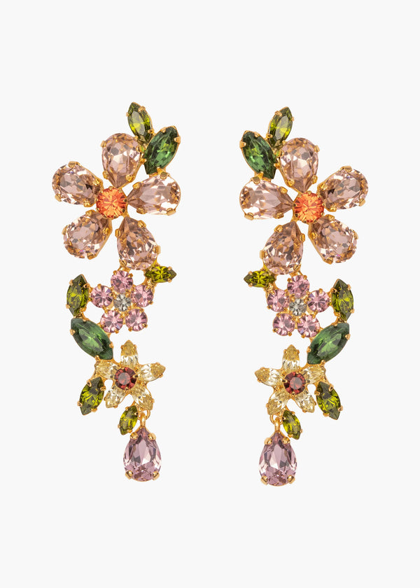 jennifer behr Cosetta Earrings Rose Multi