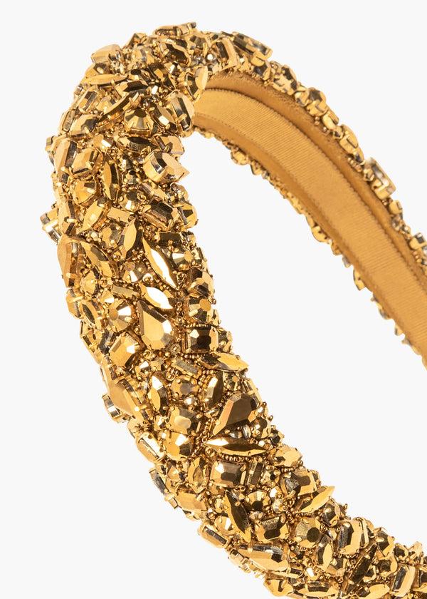 Jennifer Behr Czarina Headband Dorado