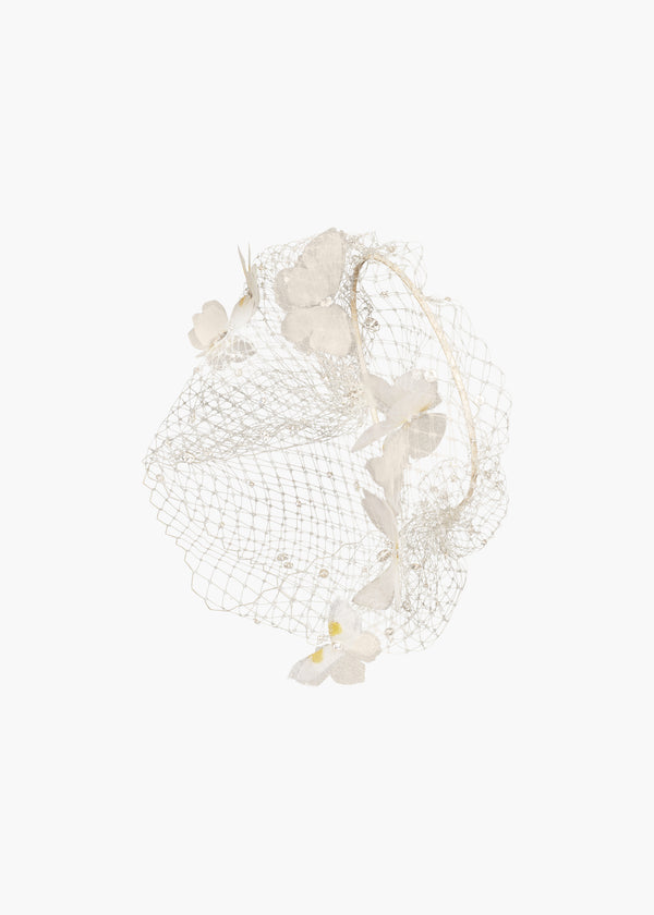 jennifer behr Danika Voilette Cream
