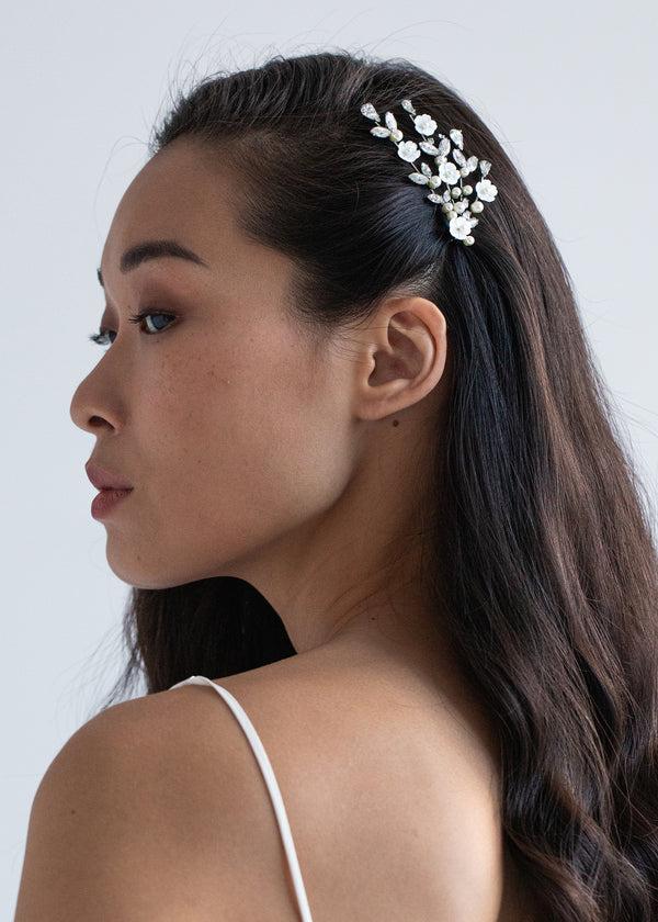 Jennifer Behr Darla Bobby Pin Crystal Pearl