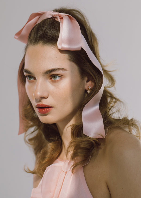 Jennifer Behr Darla Bow Barrette Blush