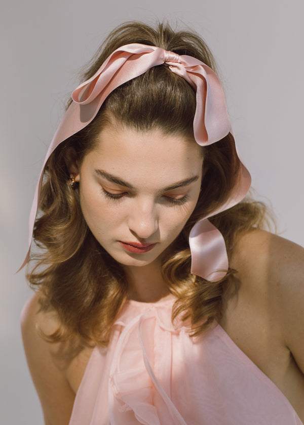 Jennifer Behr Darla Bow Barrette Blush