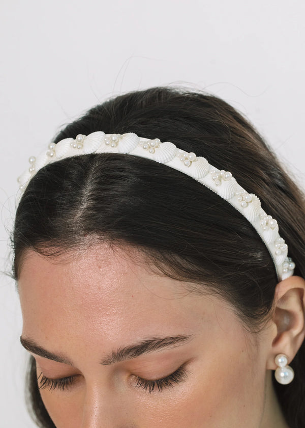 Jennifer Behr Darya Headband Dove
