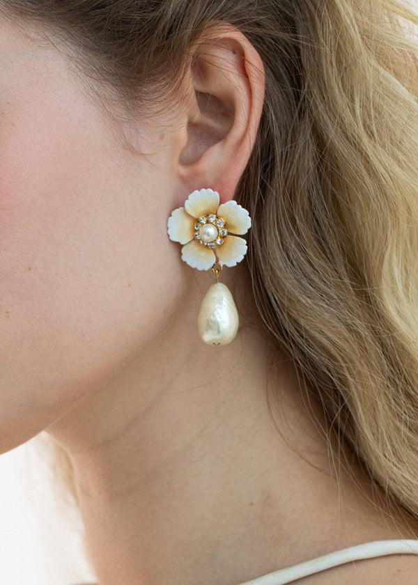 Jennifer Behr Deborah Earrings Champagne