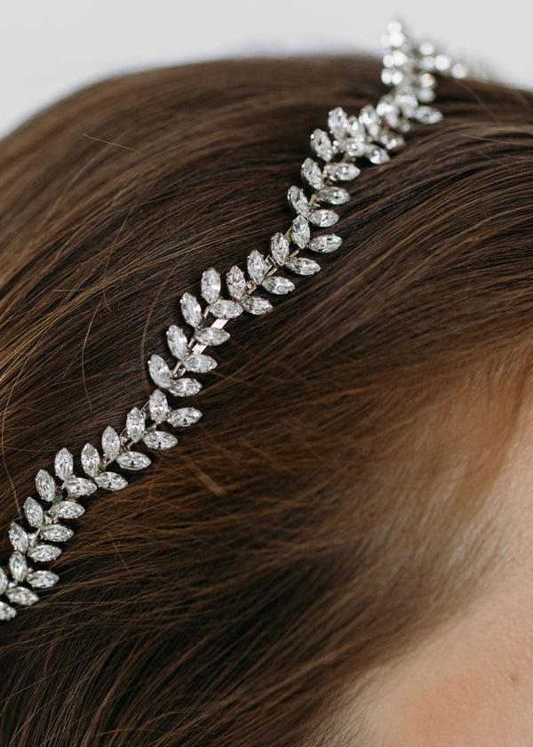 Jennifer Behr Delicate Vine Tiara Crystal