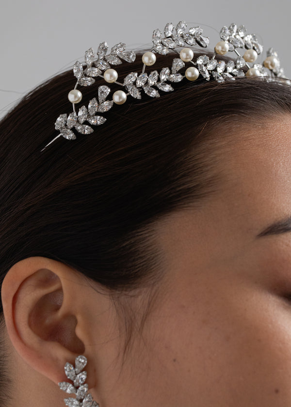 Jennifer Behr Delilah Tiara Crystal