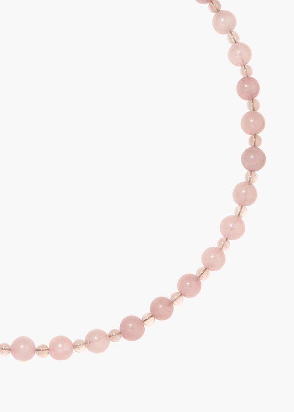 Jennifer Behr Dhara Necklace Rose Quartz