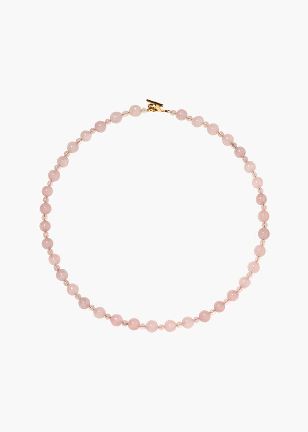 jennifer behr Dhara Necklace Rose Quartz