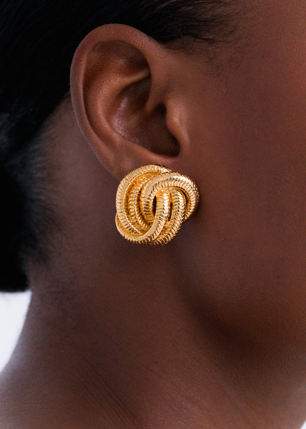 Jennifer Behr Elaina Stud Earrings Gold