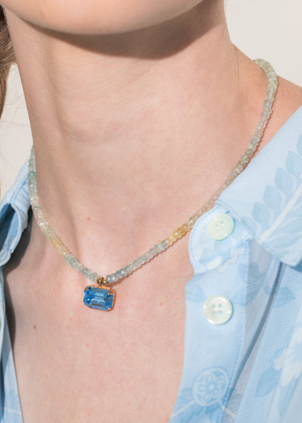 Jennifer Behr Elba Necklace Aquamarine