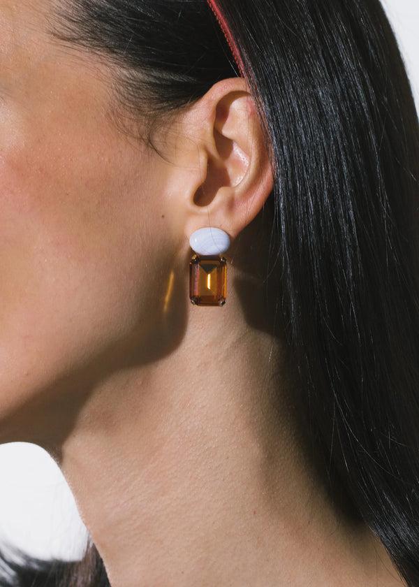 Jennifer Behr Elin Earrings Amber