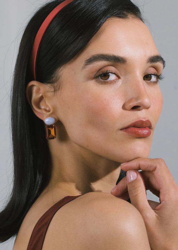 Jennifer Behr Elin Earrings Amber