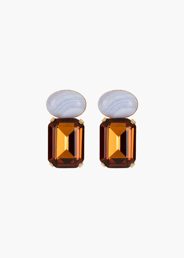 jennifer behr Elin Earrings Amber
