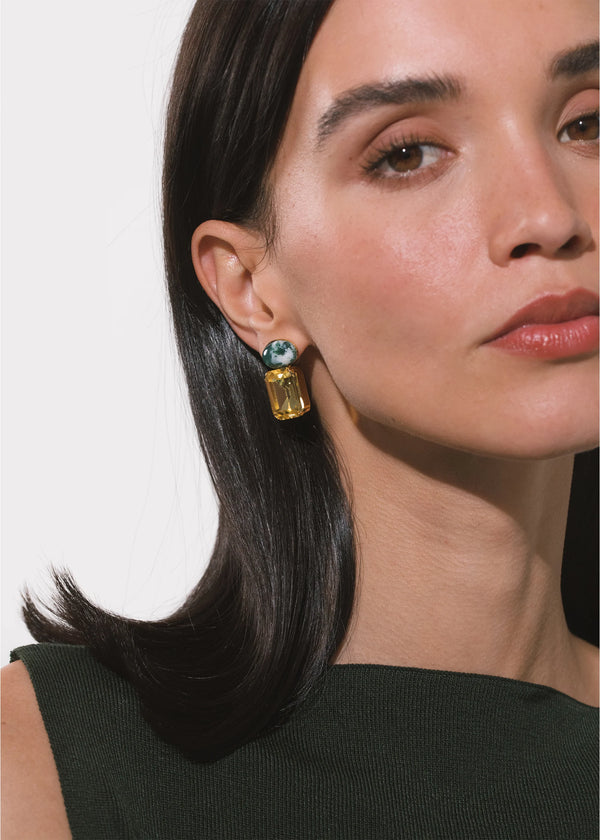 Jennifer Behr Elin Earrings Citron