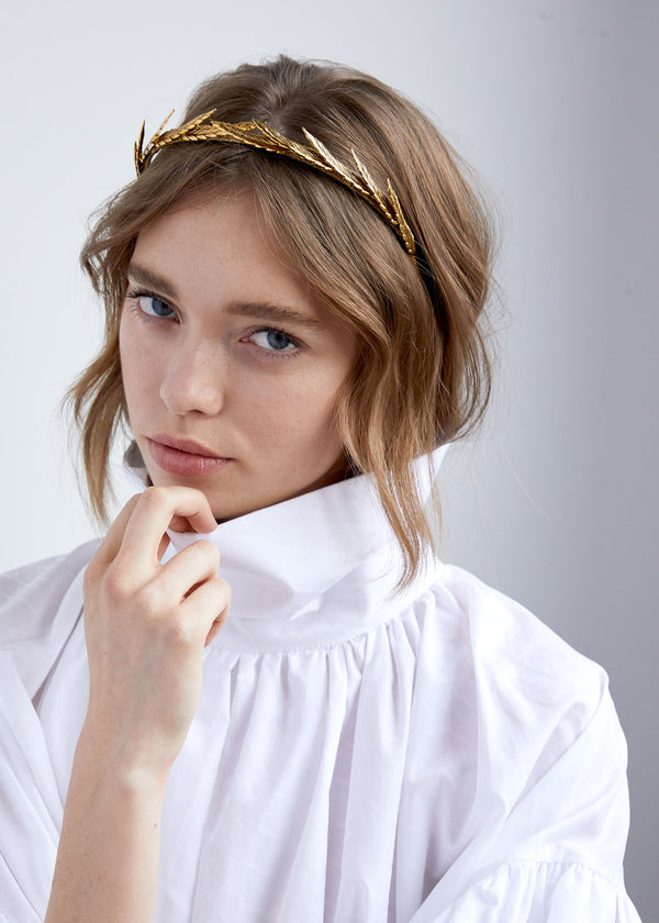 Jennifer Behr Eris Headband Gold