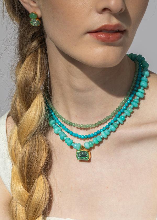 Jennifer Behr Ersa Necklace Aventurine