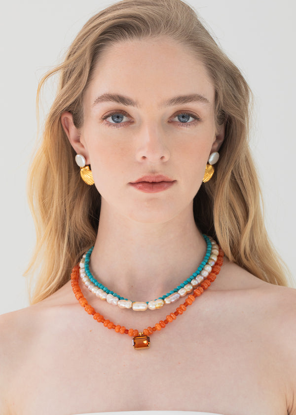 Jennifer Behr Ersa Necklace Turquoise