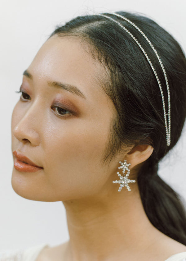 Jennifer Behr Evie Headband Crystal