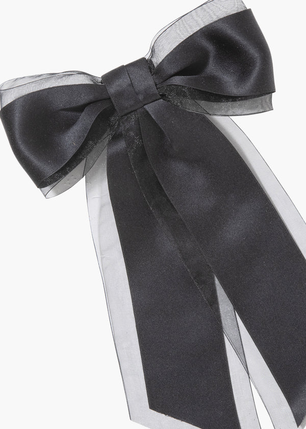 Jennifer Behr Frankie Bow Barrette Black