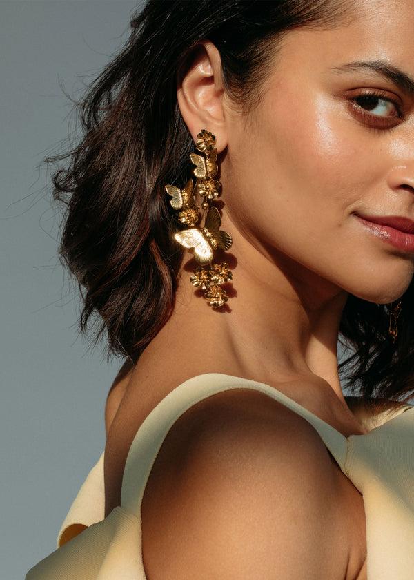 Jennifer Behr Galilea Earrings Gold
