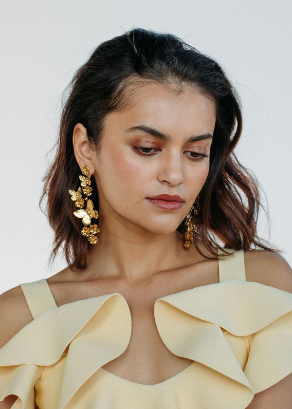 Jennifer Behr Galilea Earrings Gold