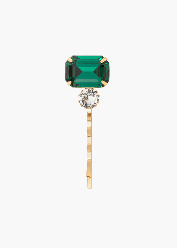 jennifer behr Gemma Bobby Pin Emerald