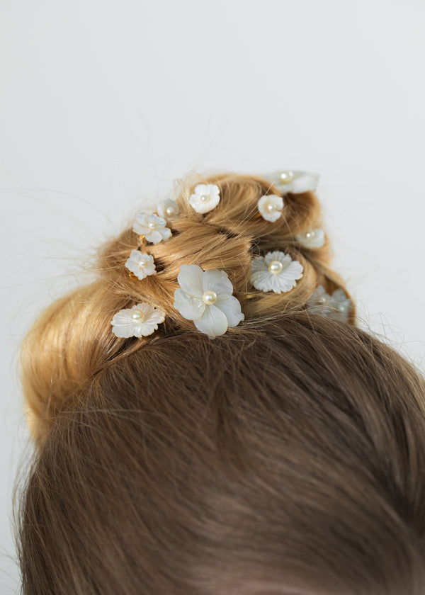 Jennifer Behr Geneva Bobby Pin Set Mother Of Pearl