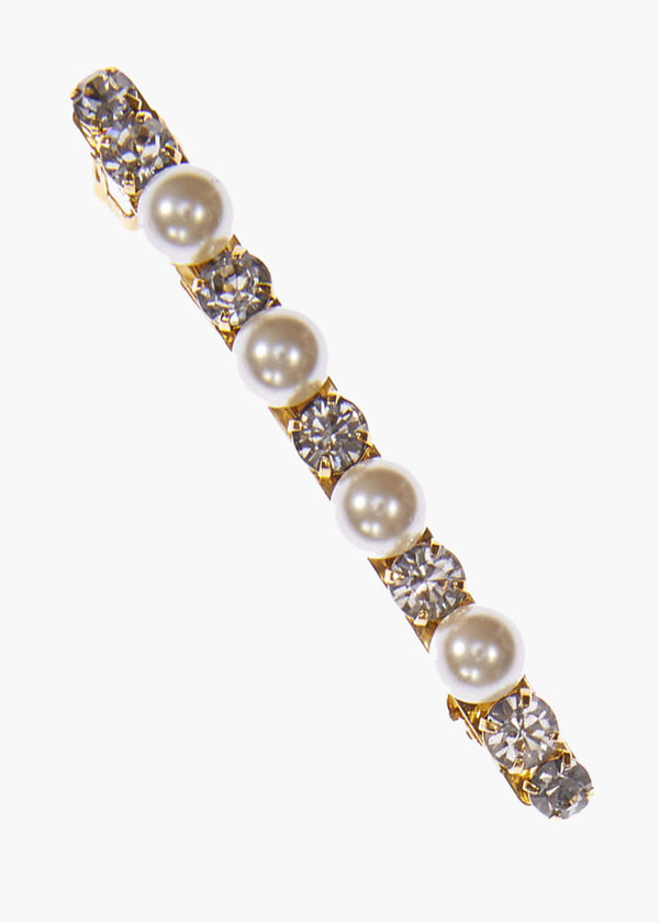 Jennifer Behr Gigi Barrette Crystal Antique Gold