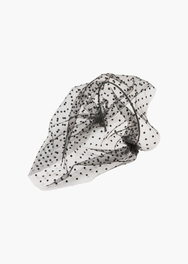 jennifer behr Grace Voilette Black