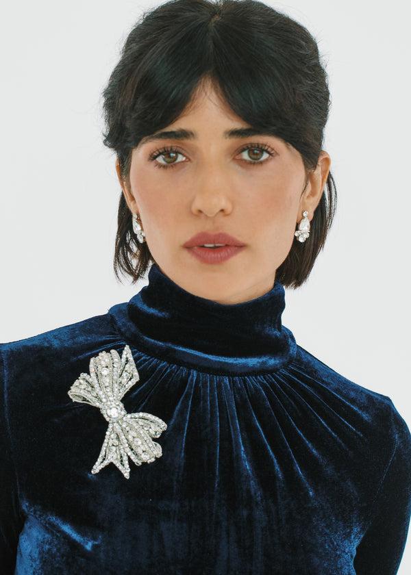 Jennifer Behr Gracelyn Brooch Crystal