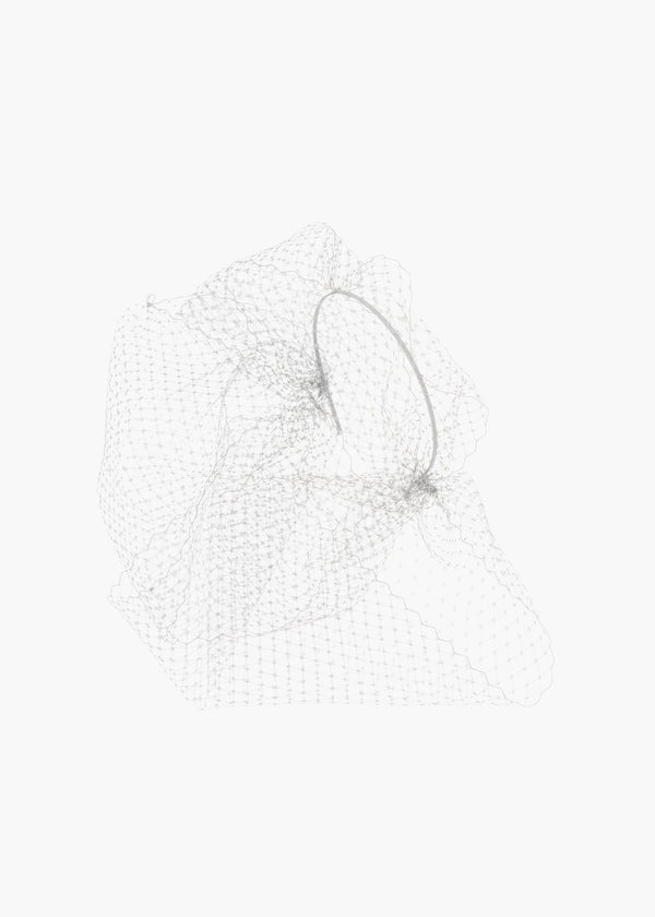 jennifer behr Grand Beehive Voilette Cream