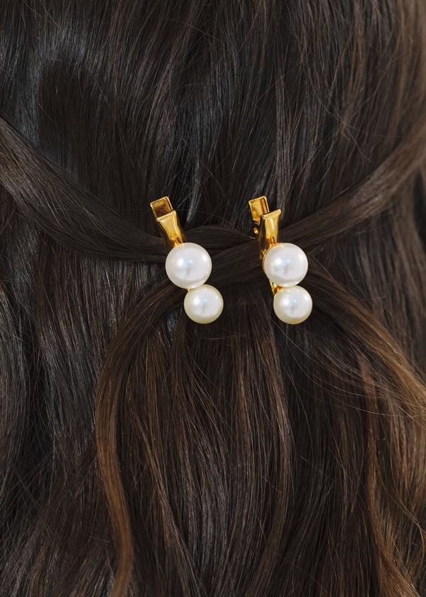 Jennifer Behr Gretel Hair Clips Pearl